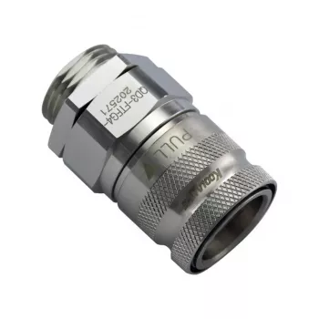 Koolance QD3 Quick Disconnect Coupling, 10mm Barb ar G1/4 inch vītni uz Quick Disconnect - Niķelēts