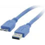 Kramer Electronics C-USB3/MICROB-3 USB 3.2 Gen 1 kabelis, USB-A tēviņš uz Micro-USB B tēviņš, 0,9 m, zils 96-02356003