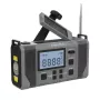 Kruger & Matz KM0838 Saules enerģijas avārijas radio ar 10000mAh Power Bank, LED lukturīti, Dinamo rokturi, AM/FM/NOAA, SOS trauksmi
