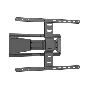 KRUGER & MATZ KM1308 Ultra Slim pilnās kustības sienas stiprinājums 43 inch-90 inch televizoriem, 60 kg, VESA 200x200-800x400, melns