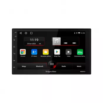 Kruger&Matz KM2010 CarPlay/Android Auto 7 inch 2-DIN Auto radio ar bezvadu Apple CarPlay un Android Auto, GPS, Bluetooth, 4x45W