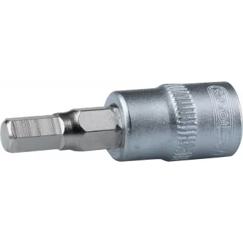 KS TOOLS 1/4 collu uzgalis ar sešstūra bitu 3mm, kalts hromvanādija tērauds, matēts hroms, 911.1436