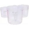 KS TOOLS 3 daļu mērglāžu komplekts, 250/500/1000 ml, caurspīdīgs PP ar zilu skalu, drošs pārtikai, mazgājams trauku mazgājamajā mašīnā, saliekams 150.9205