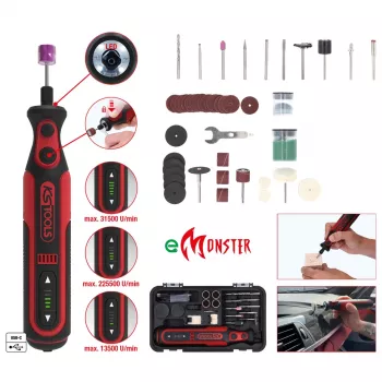 KS Tools 515.3990 Bezvada daudzfunkciju instruments 7,2V 1Ah ar universālo oscilējošo sistēmu
