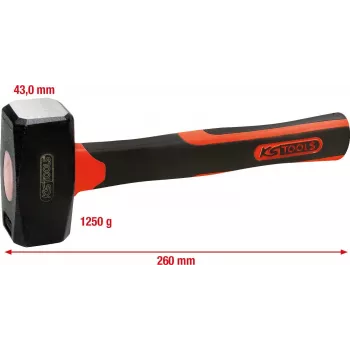 KS TOOLS veseris ar stiklašķiedras rokturi, 1250 g (142.5126)