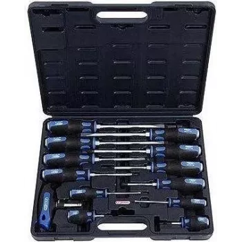 KS TOOLS ERGOTORQUEmax Triecienuzgriežņu skrūvgriežu komplekts, 13 daļas (151.1150)
