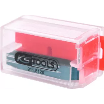 KS TOOLS rezerves plastmasas skrāpju asmeņi, 10 gab. (911.8128)