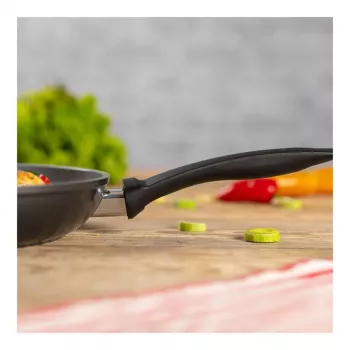 Kuhn Rikon EASY CERAMIC pannu komplekts 24 + 28 cm, keramikas nepiedegošais pārklājums, indukcijai, melns