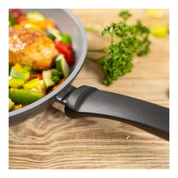 Kuhn Rikon EASY CERAMIC pannu komplekts 24 + 28 cm, keramikas nepiedegošais pārklājums, indukcijai, melns
