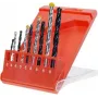 KWB 420200 HSS-R spirālurbju komplekts, 9 gabali, 1,5-6 mm, DIN 338, koksnei, plastmasai, metālam, skārdenēm, profiliem
