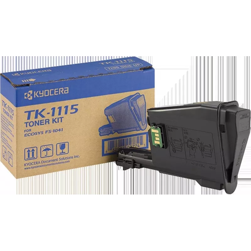 Kyocera TK-1115 Black Original Toner Cartridge (1T02M50NL0)