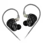 KZ ZAR NO MIC - In-Ear Monitor Austiņas, 8-Driver Hibrīds, 1 Dinamiskais + 7 Līdzsvarotā Enkura, Noņemams Kabelis, 3,5mm Ligzda, Tumši Pelēks