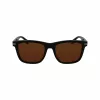 Lacoste L6045S-1 Vīriešu Saulesbrilles, Melns Acetāta Rāmis, Pelēkas Polikarbonāta Lēcas, 54/19/145 mm