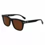 Lacoste L6045S-1 Vīriešu Saulesbrilles, Melns Acetāta Rāmis, Pelēkas Polikarbonāta Lēcas, 54/19/145 mm