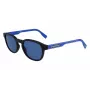 LACOSTE L968SX-002 Unisex Saulesbrilles Melns Rāmis Pelēkas Lēcas 51mm