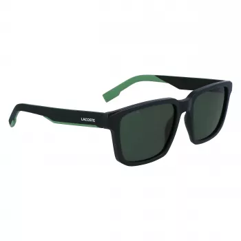 Lacoste L999S-301 Vīriešu Saulesbrilles, Matēti Zaļš Rāmis, Tumši Zaļas Lēcas, 55/18/145 mm