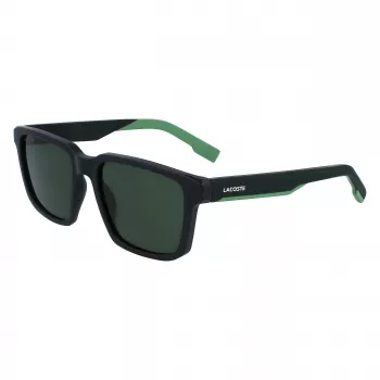 Lacoste L999S-301 Vīriešu Saulesbrilles, Matēti Zaļš Rāmis, Tumši Zaļas Lēcas, 55/18/145 mm