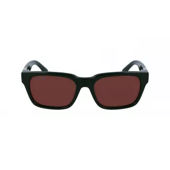 Lacoste vīriešu taisnstūra acetāta saulesbrilles L6007S5418318 54/18/145 mm Zaļas