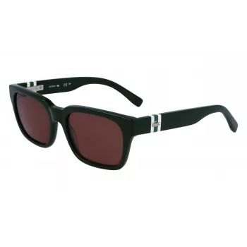 Lacoste vīriešu taisnstūra acetāta saulesbrilles L6007S5418318 54/18/145 mm Zaļas