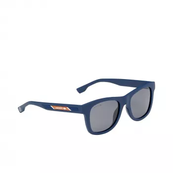 LACOSTE SAULESBRILES L3651SRG-400 Unisex Matēti Zili Taisnstūra Pilna Mala 48/17/130 mm