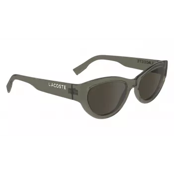 Lacoste Sieviešu saulesbrilles L6013S5418210 Havana Acetāta Kvadrātveida Rāmis Brūnas Gradienta Lēcas 54mm