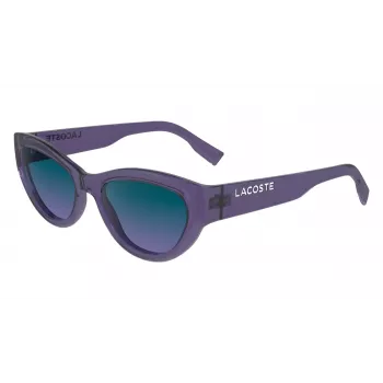 Lacoste sieviešu saulesbrilles L6013S5418513 - taisnstūra acetāta rāmis ar UV400 aizsardzību - 54/18/140 mm