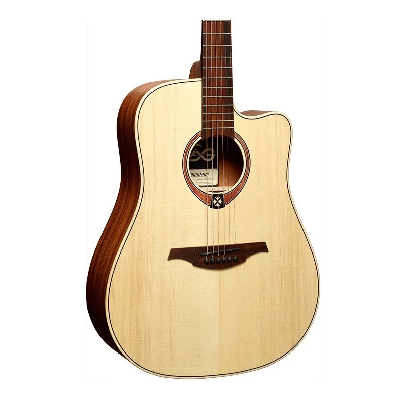 Lag GLA Tramontane 70 DC Dreadnought Cutaway akustiskā-elektriskā ģitāra - dabīga