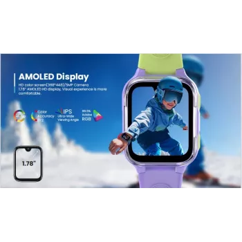 LAGENIO AI Kids Watch K9 4G Purple