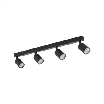 Lamp Spot Light Top GU10 4x10W melns