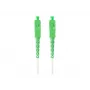 LANBERG FO-SASA-SS31-0150-WH 15m vienmoda SC/APC uz SC/APC simpleksā optiskā šķiedras kabeļa, LSZH, G.657.B3, 3.0mm, balts