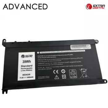 Akumulators klēpjdatoram DELL WDX0R, 3400mAh, Extra Digital Advanced
