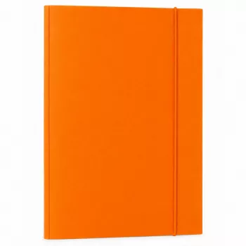 LEAN kartona mape ar elastīgo joslu, lakota, A4, 300 g/m², oranža