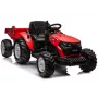 LEAN CARS 24V akumulatora traktors HC-306 sarkans ar piekabi