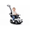 LEAN CARS 614W Toddlers Ride On Push Along with Parent Handle - White