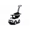 LEAN CARS 614W Toddlers Ride On Push Along with Parent Handle - White