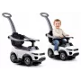 LEAN CARS 614W Toddlers Ride On Push Along with Parent Handle - White