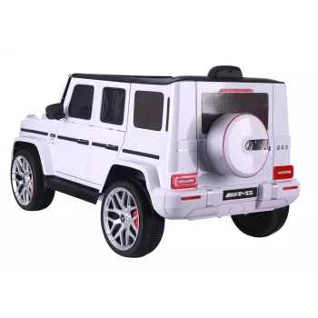 LEAN CARS Ar bateriju darbināma automašīna Mercedes G63 S306-1 Balta
