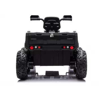 LEAN CARS Battery-Operated Quad ATV 6 Wheels With Trailer JC606 24V 4x4 Green