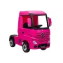 LEAN CARS ar akumulatoru darbināma mašīna Mercedes Actros Truck Pink 4x4 ar MP3 LED Pilot
