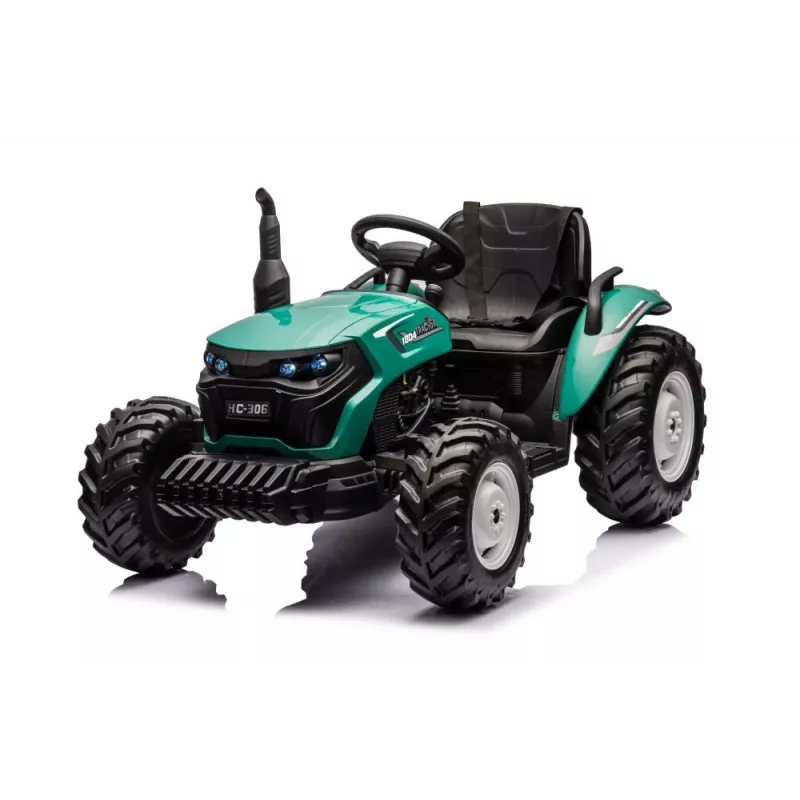 LEAN CARS ar akumulatoru darbināms braucamtraktors HC-306 tumši zaļš 24V