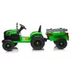 LEAN CARS CH9959B Akumulatora traktors ar piekabi, gaiši zaļš, 24V