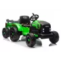 LEAN CARS CH9959B Akumulatora traktors ar piekabi, gaiši zaļš, 24V