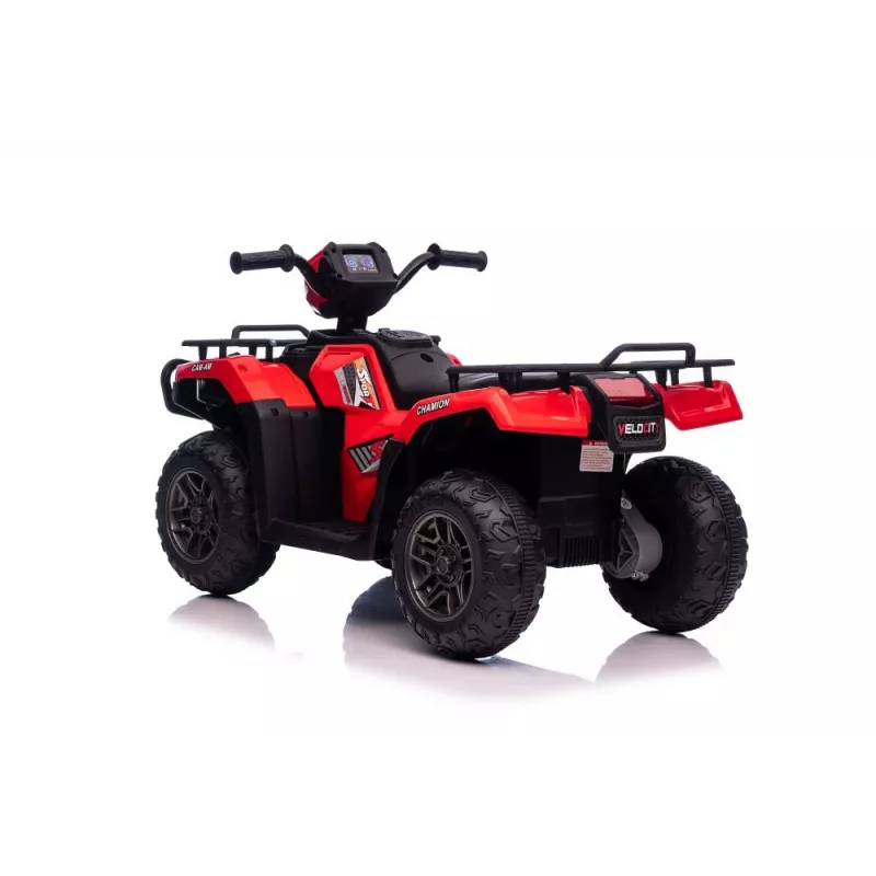 LEAN CARS Elektriskais braucamais kvadracikls JC915 sarkans 12V