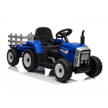 LEAN CARS Electric Ride-On Tractor with Trailer XMX611 Blue