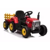 LEAN CARS Electric Ride-On Tractor with Trailer XMX611 Red