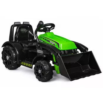 LEAN CARS Electric Ride On Tractor ZP1001B Green with Bucket Horn 15140