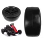LEAN CARS priekšējais ritenis Gokart SX1968 – 220mm EVA putu riepa, ABS loks, melns
