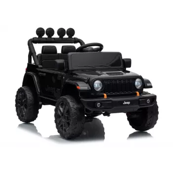 LEAN CARS Jeep Rubicon DK-JWR558 24V elektriskā bērnu mašīna, melna