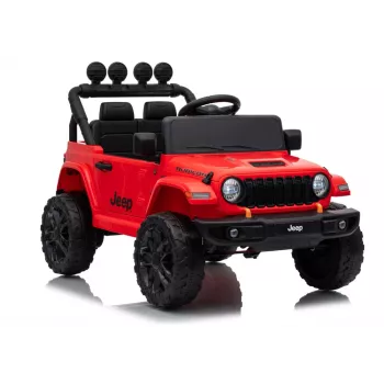 LEAN CARS Jeep Rubicon DK-JWR558 24V Sarkans elektromobilis bērniem