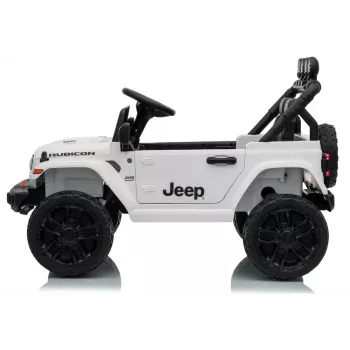 LEAN CARS Jeep Rubicon DK-JWR558 24V baltais ar akumulatoru darbināms braucamais bērniem